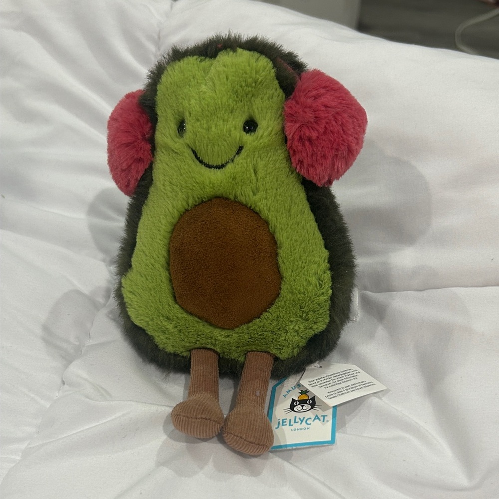 Avocado jellycat toastie avocado